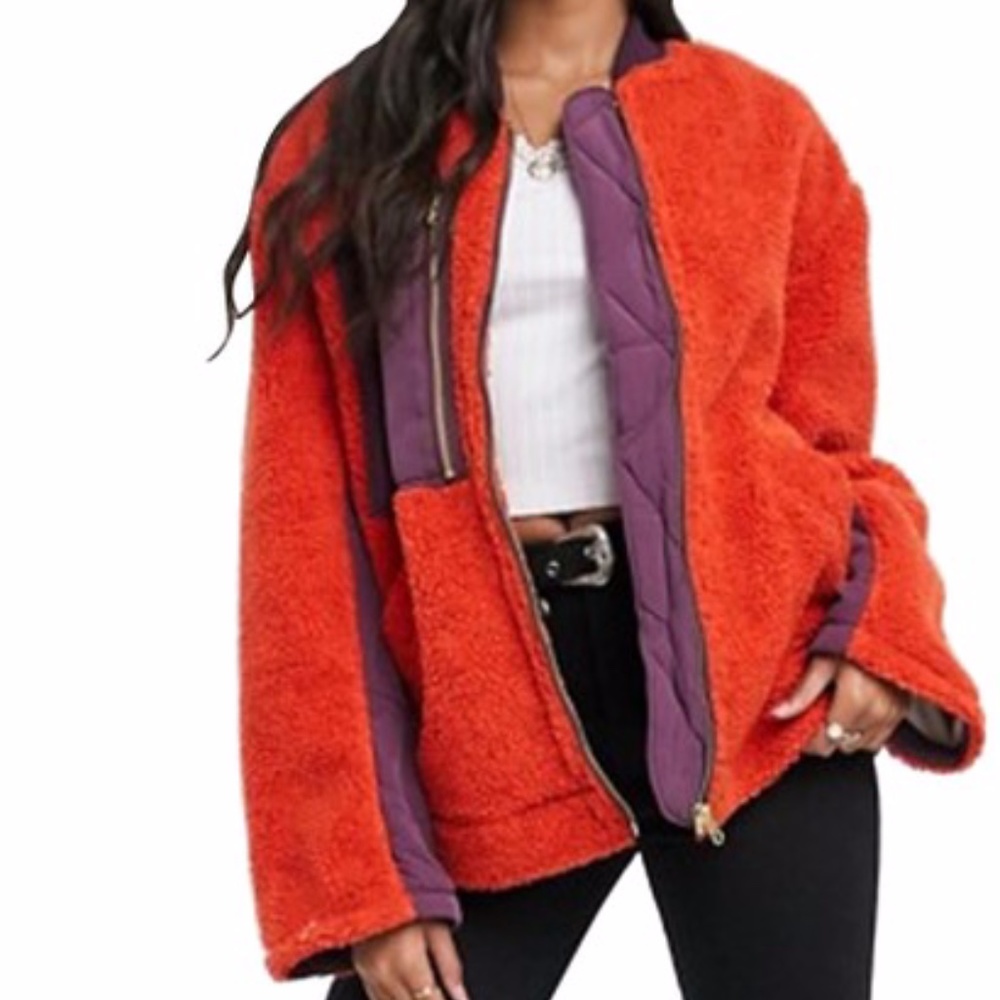 Free People Rivington Faux Shearling Jacket